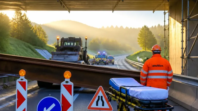 Stahlträger stürzt auf A81 bei Bad Dürrheim – Auswirkungen für Reisende ab Baden möglich
