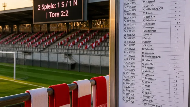 SV Muttenz startet in die 1. Liga Classic: Spielplan und erste Bilanz für Muttenz