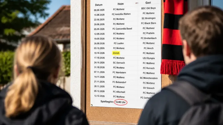 SV Muttenz startet Saisonplan 2026/27: Heimauftakt, Auswärtsspiel in Zürich und restlicher Spielkalender