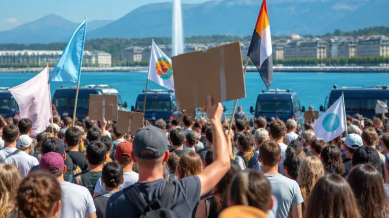 Tausende in Genf und Lausanne fordern nach Hitzesommer konkrete Klima‑ und Anpassungsmassnahmen