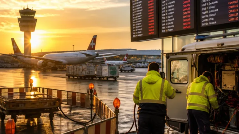 Teilausfall am Flughafen Zürich reduziert Kapazität — Verspätungen und späte Landungen