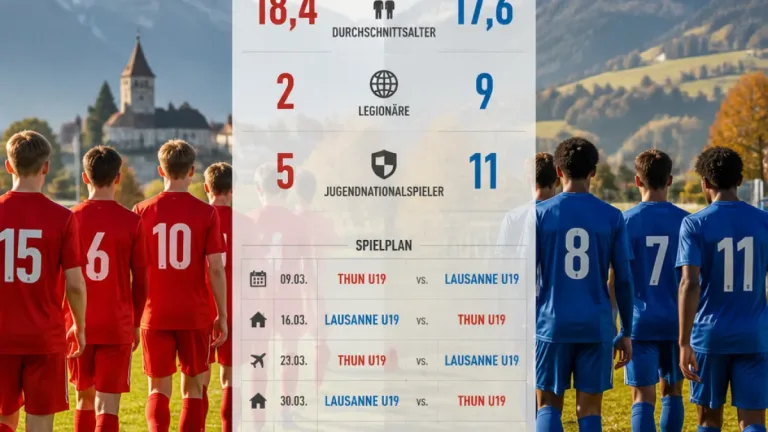 Thun U19 vor Duell mit Lausanne: Daten, Entwicklung und Brisanz im Nachwuchsbereich