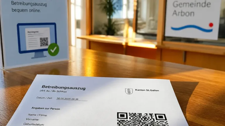 Thurgau testet Betreibungsauszug mit QR‑Echtheitsprüfung — Pilot startet in Arbon