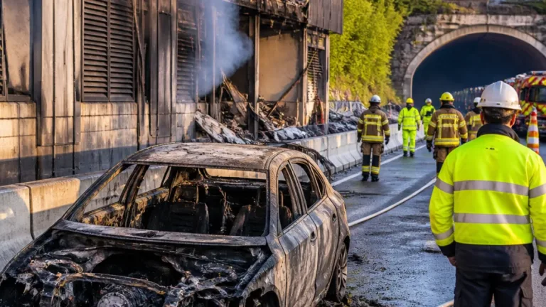 Tödlicher Unfall im Seelisbergtunnel: Fahrzeug fängt Feuer, Tunnel stundenlang gesperrt