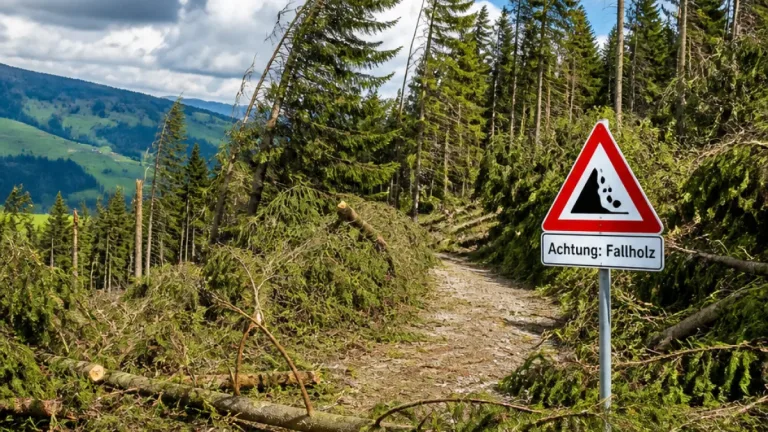 Trockenheit erhöht Gefahr von Astabbrüchen und Fallholz im Ausserrhoder Wald