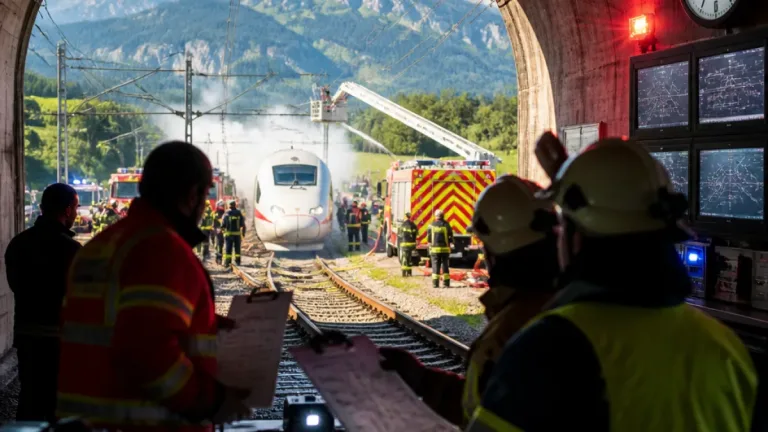 Tunnel-Übung mit ICE scheitert: Alarmierungswege offenbaren gravierende Mängel