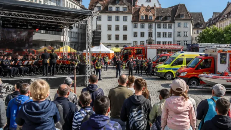 Über 4'000 Besucher auf dem Barfüsserplatz: Blaulichttag machte Einsatzkräfte sichtbar