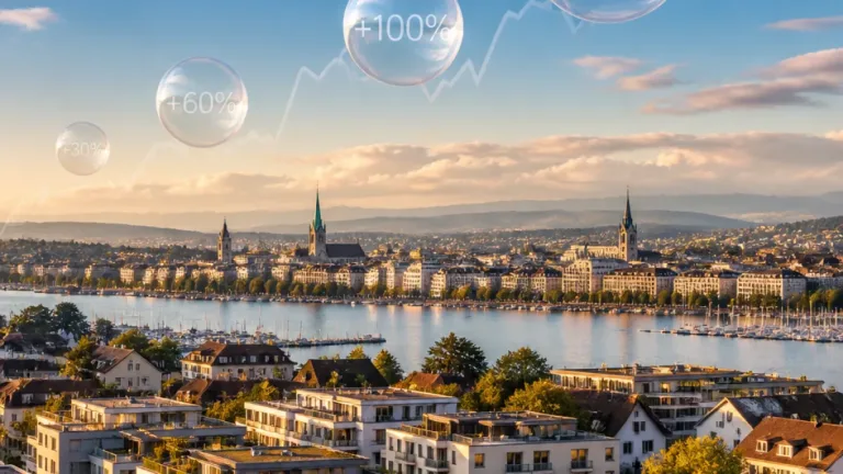UBS stuft Zürich 2026 als Stadt mit dem höchsten Blasenrisiko auf dem Immobilienmarkt ein