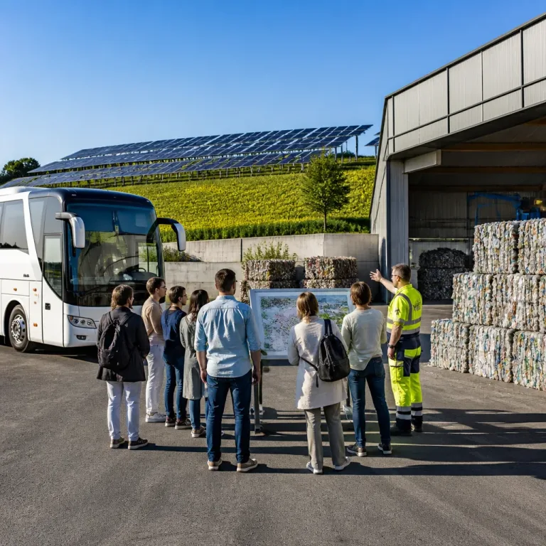 Info-Tour zeigt praktische Verbindung von Kunststoff‑Recycling und Agri‑Photovoltaik