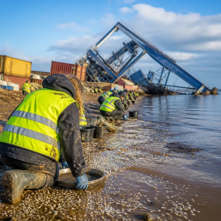 Nach Kollision im Hafen: Freiwillige kämpfen gegen den grössten Austritt von Plastikpellets in Grossbritannien