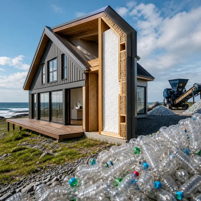 Haus in Neuschottland aus 612'000 recycelten PET‑Flaschen demonstriert Baualternative