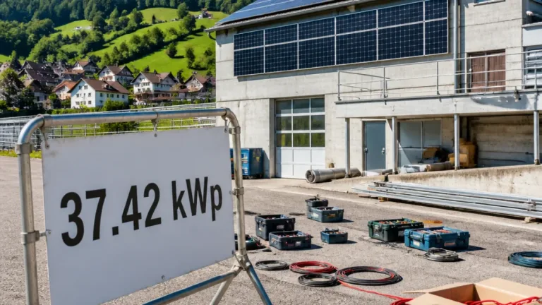Urnäsch nimmt 37.42 kWp-Photovoltaikanlage in Betrieb und reduziert ARA-Stromkosten