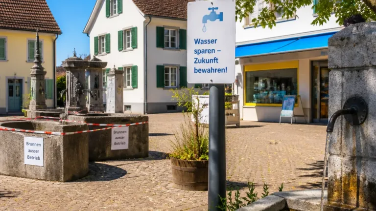 Veltheim schliesst fast alle Dorfbrunnen wegen Hitze und Missbrauch