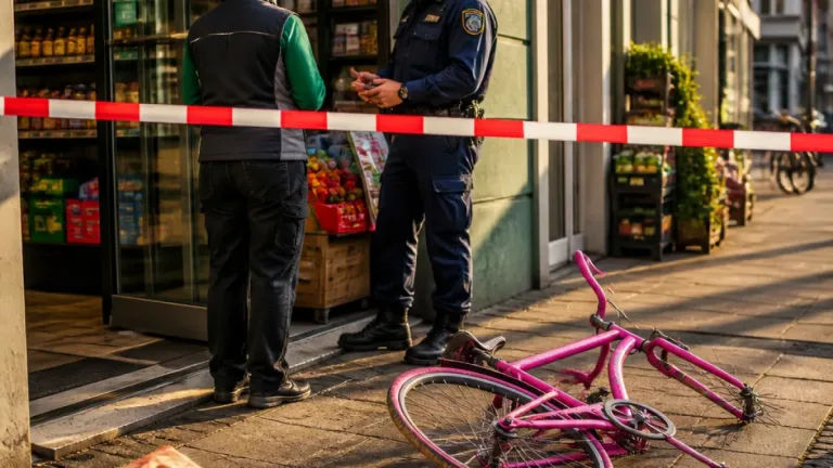 Vermummter mit Stichwaffe raubt Laden an der Gärtnerstrasse — Flucht auf rosarotem Velo