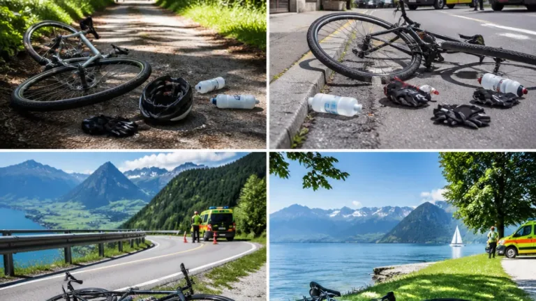 Vier Velounfälle im Kanton Schwyz: Vier Personen hospitalisiert