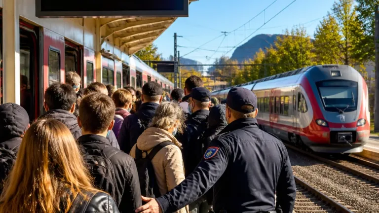 Volle RE1, widersprüchliche Fahrplaninfos und Sicherheitspersonal: Zwischen Chaos und einem fast leeren Zug