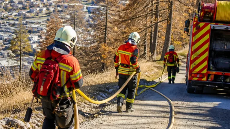 Wallis bildet Berner Feuerwehrleute aus: Interkantonale Übung stärkt Waldbrand-Vorsorge