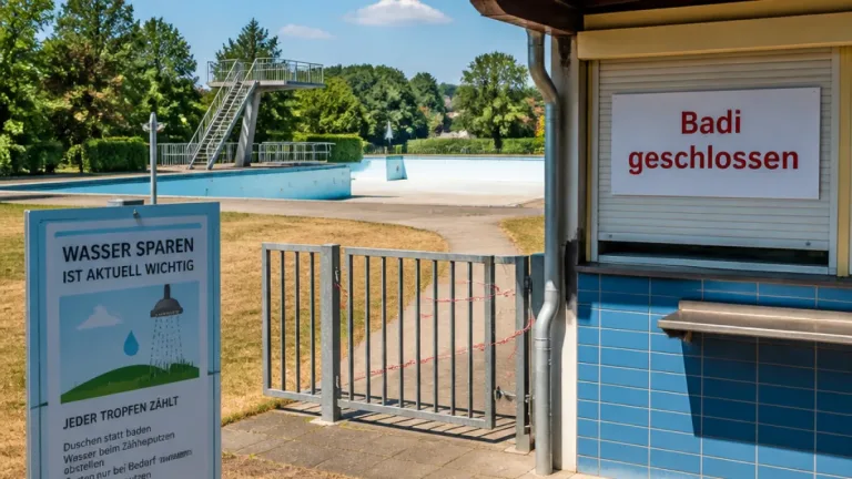 Wassermangel: Badi Uzwil schliesst zwei Wochen früher