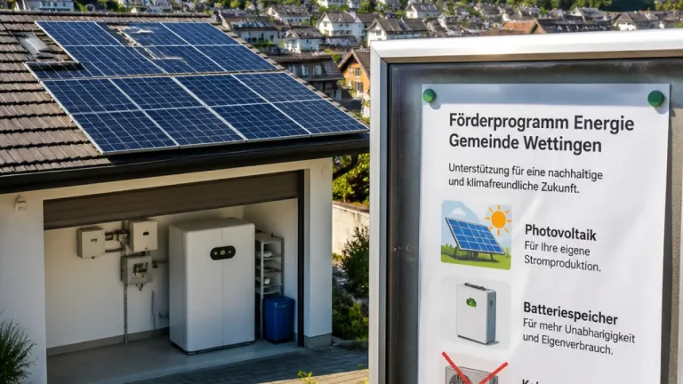 Wettingen verlängert kommunales Förderprogramm Energie und passt Kriterien an