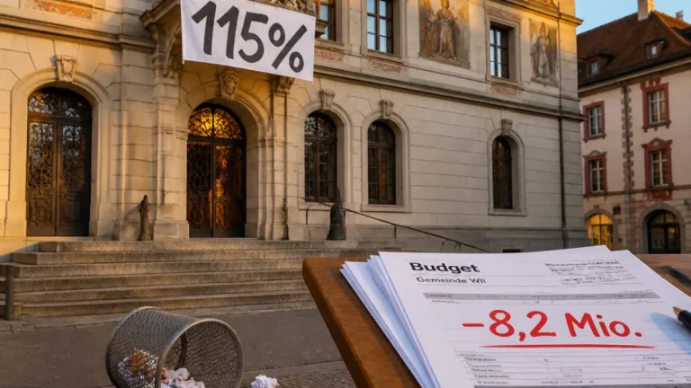 Wil behält Steuerfuss 2026 bei 115 Prozent – Stadtrat zeigt sich enttäuscht