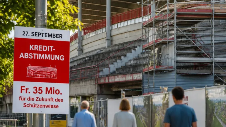 Winterthur stimmt am 27. September über Fr. 35 Millionen für die Schützenwiese ab