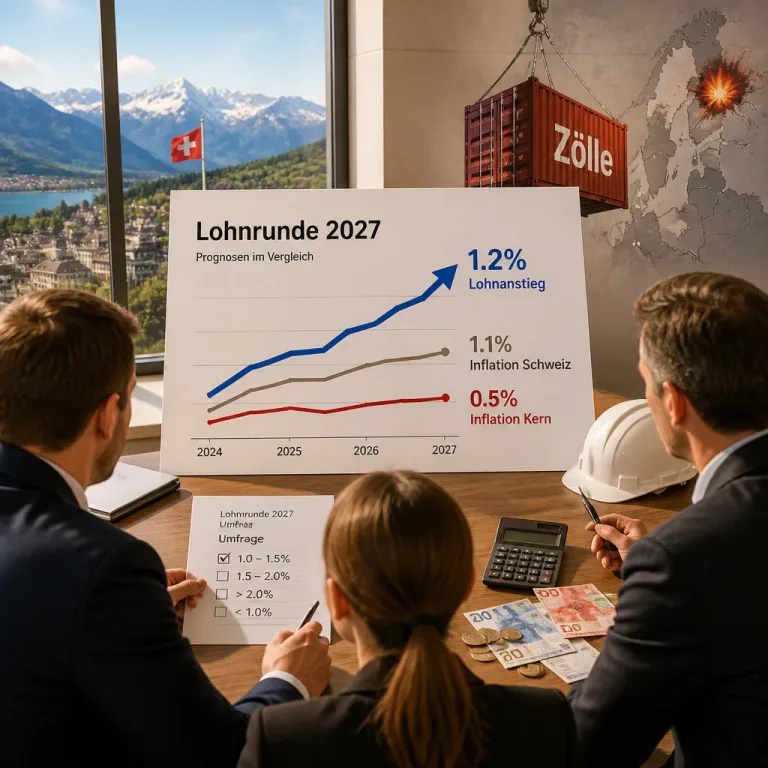 KOF: Schweizer Löhne 2027 voraussichtlich höher – Reallohn hängt von der Inflation ab