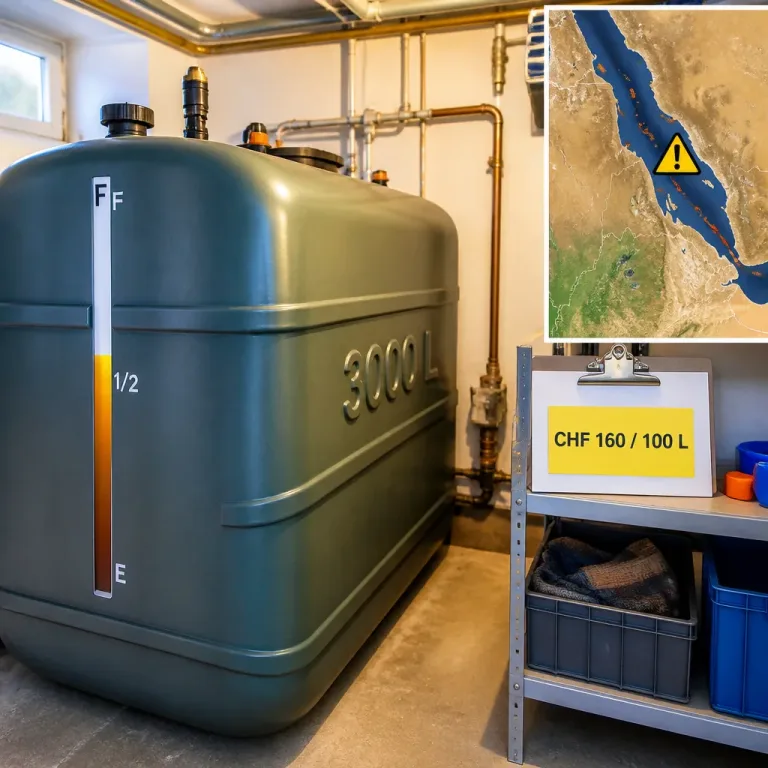 Heizölpreise steigen auf rund 160 Fr. pro 100 Liter – Haushalte füllen Tanks nur halb