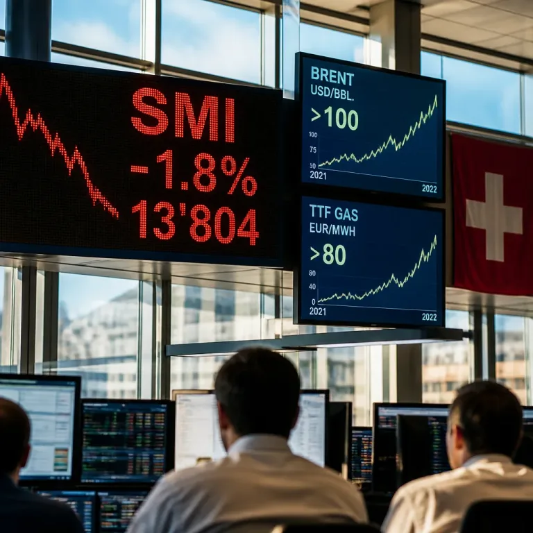 Hohe Energiepreise drücken SMI: Leitindex verliert 1,8 Prozent