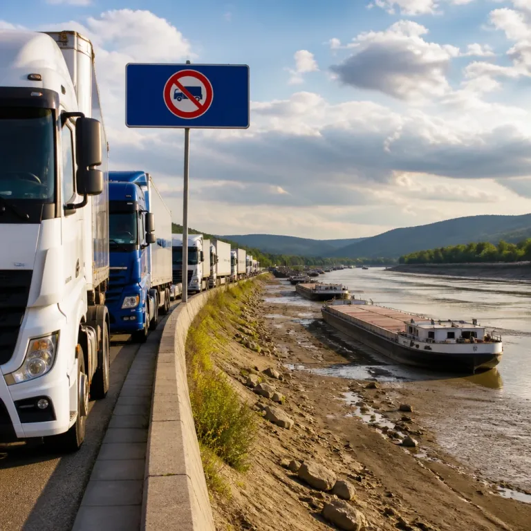 Deutschland lockert Sonntags-Fahrverbot für Lastwagen wegen Niedrigwasser am Rhein