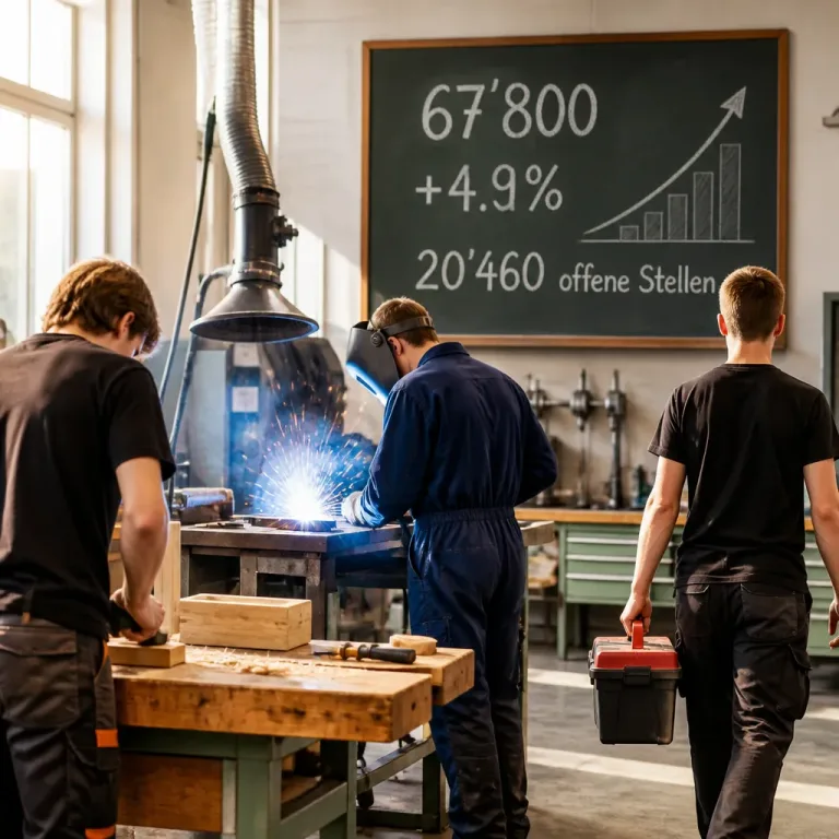 Ausbildungszahlen im Handwerk steigen: Mehr Lehrverträge trotz schwacher Gesamtwirtschaft