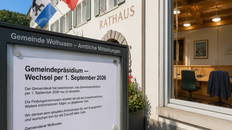 Wolhusen: Gemeindepräsident Bruno Duss geht 2026 in Pension – Gregor Kaufmann folgt