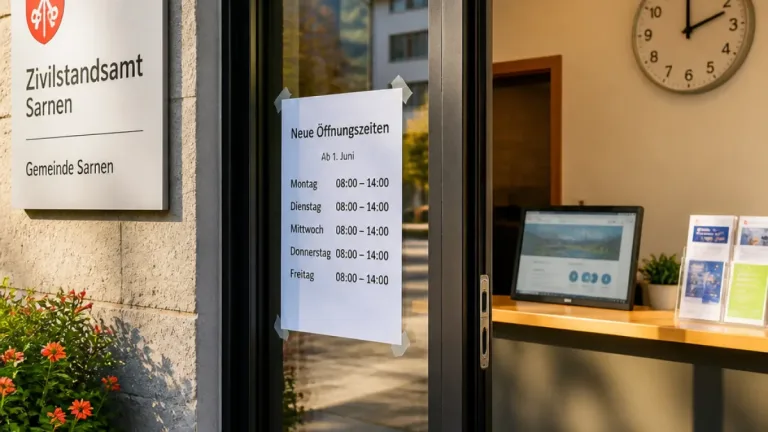 Zivilstandsamt Obwalden wegen Personalmangels nur noch vormittags geöffnet