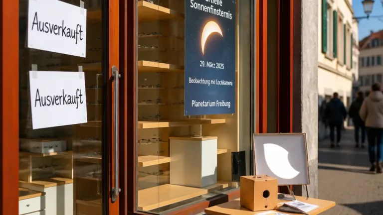 Zu wenige Schutzbrillen: So können Freiburger die partielle Sonnenfinsternis sicher beobachten