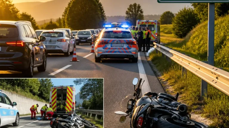 Zwei Motorradunfälle: A2 bei Kriens und Mosen — zwei Verletzte