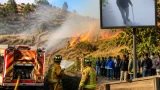 Captan a un adulto mayor prendiendo fuego a un pastizal en San Cristóbal; bomberos controlaron el siniestro