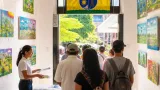 En Bello, jóvenes de Granizal exponen 'Galería Urbana' en la Casa Bethania