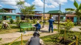 Militares del Batallón de Desminado restituyen un parque público en Puerto Rico, Caquetá
