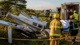 Una avioneta Piper Comanche se estrelló cerca del aeródromo de Coronel Olmedo; cinco heridos trasladados