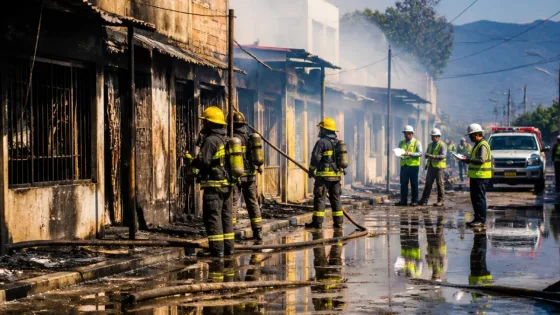Incendio en Las Cumbres deja 12 viviendas afectadas en Cúcuta; autoridades evalúan daños