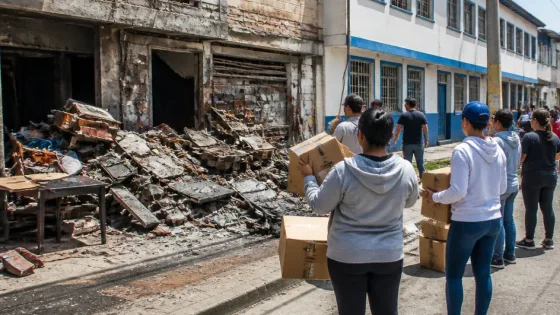 Yumbo: familia queda sin vivienda ni negocio tras sismo y pide ayuda para volver a empezar