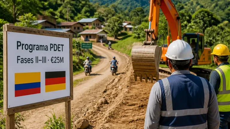 Alemania financiará con €25 millones la ampliación del programa vial en cinco municipios de Caquetá