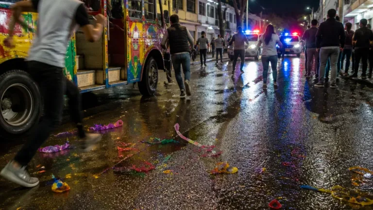 Altercado con machetes en chiva rumbera alarma a residentes de Ibagué