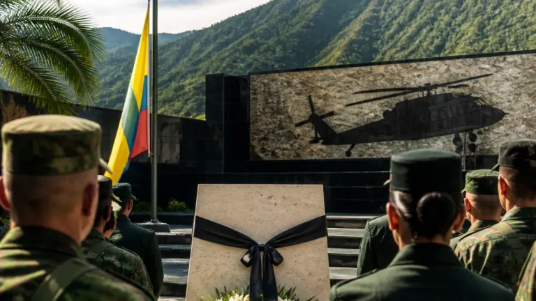 Antioquia recordó a los 13 policías asesinados en el atentado de Amalfi, a un año del ataque