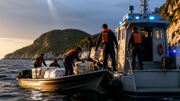 Armada intercepta go-fast cerca de La Guajira y recupera 165 kg de cocaína valorados en $7 millones