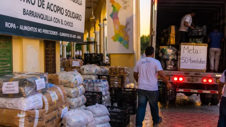 Atlántico supera las 30 toneladas de ayuda para damnificados del terremoto en Chocó