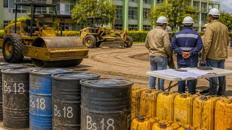 Aumento del diésel a Bs 18 pone en riesgo presupuestos e obra pública en Sucre