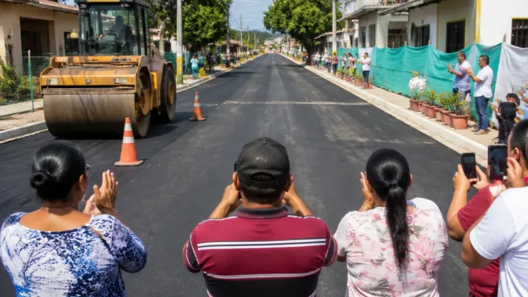 Barrancabermeja: entregan pavimentación para Bosques de La Cira tras décadas de espera