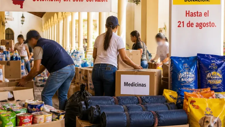 Barranquilla habilita punto de acopio en Plaza de La Paz para ayudar a víctimas del sismo en Chocó