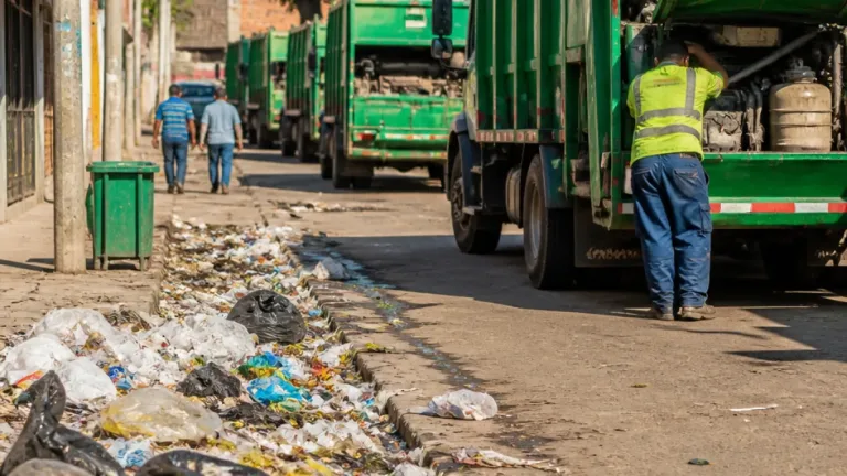Bello observa en Asunción cómo 11 camiones no resolvieron el problema de basura en las calles