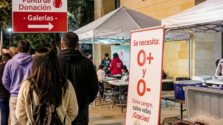 Bogotá habilita puntos de donación de sangre para abastecer a víctimas del terremoto en Chocó